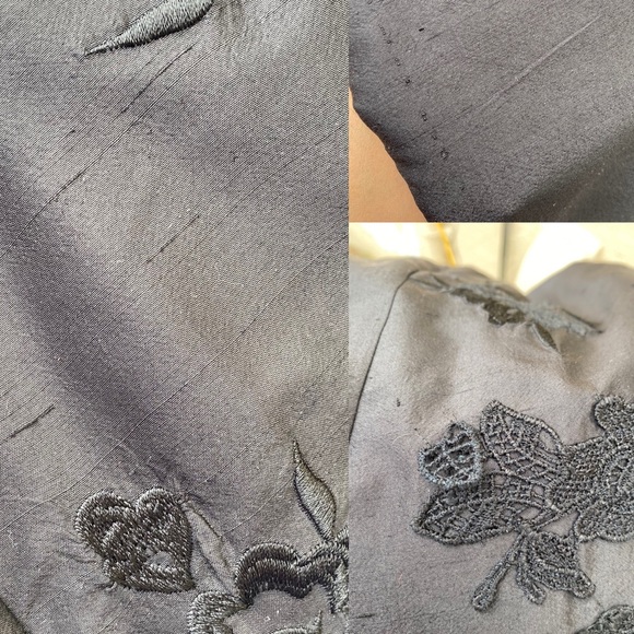 SHANI 100% silk hand beaded strapless dress - Picture 15 of 15